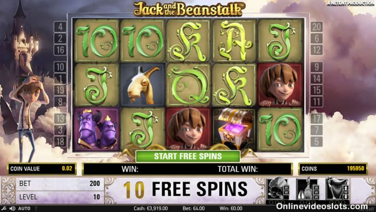 jack and the beanstalk online casino game
